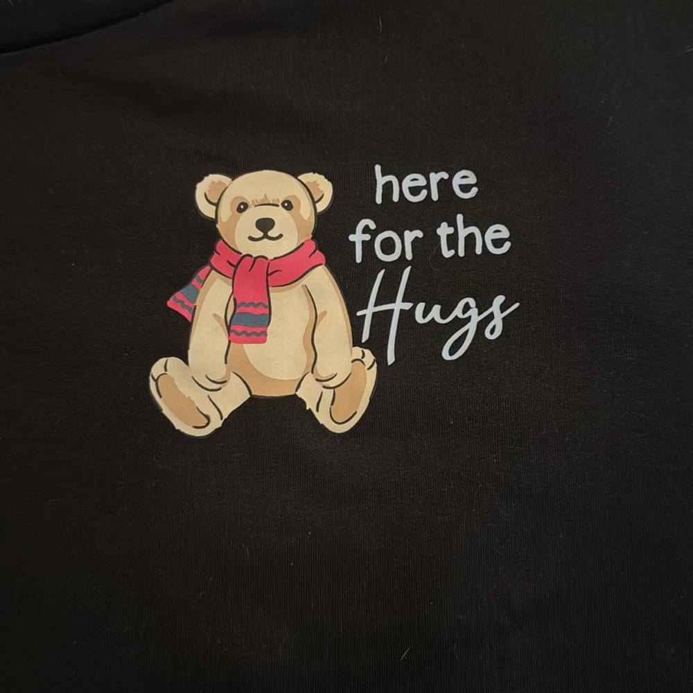 Joyspun pj set size large, black with teddy bears - Picture 7 of 9
